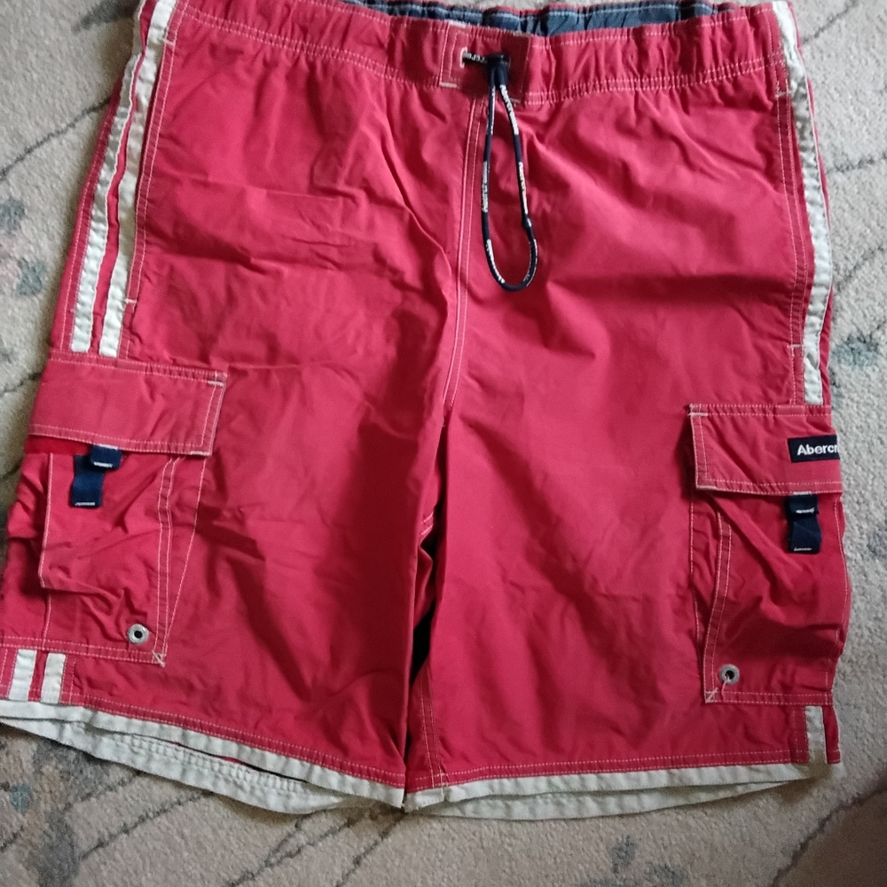 Vintage Abercrombie & Fitch  Cargo Swim Shorts - Men's Large - Nice Condition
